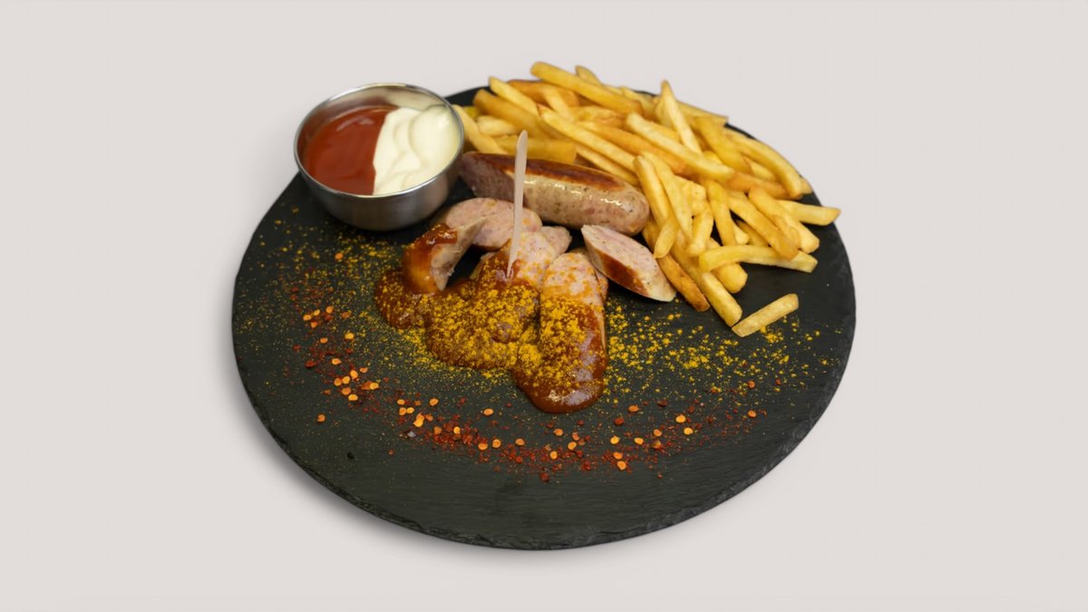 Currywurst Pommes