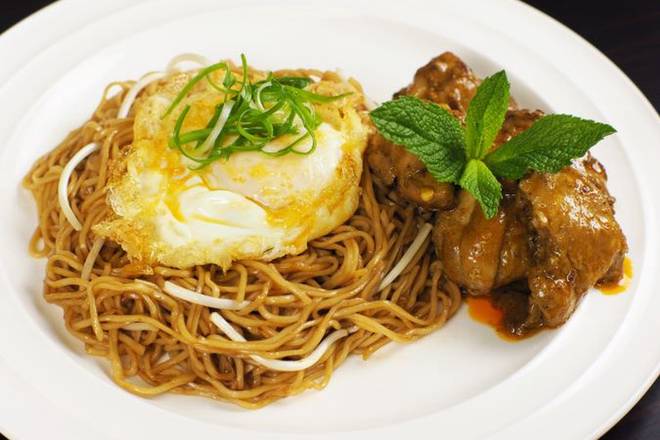 Curry Spare Ribs Tossed Noodle