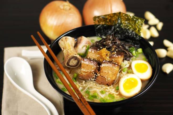 Garlic Bone Marrow Noodle Soup