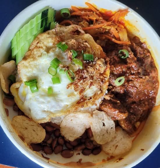 Nasi Lemak Beef Rendang Rice