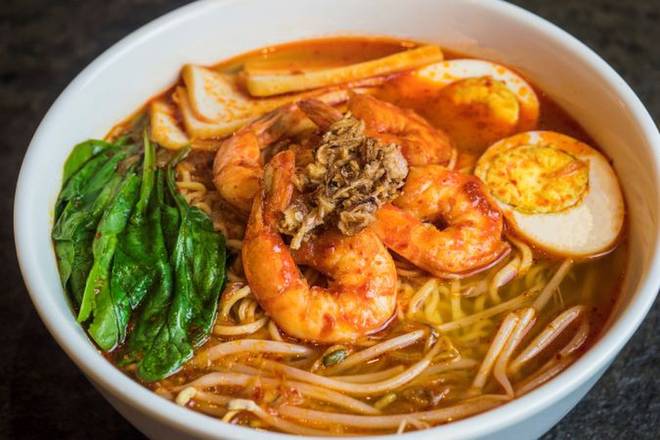 Penang Prawn Mee Noodle Soup