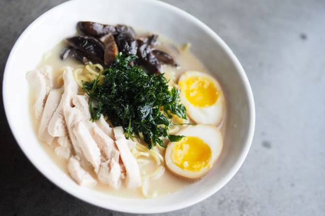 Roasted Green Chicken NoodleSoup