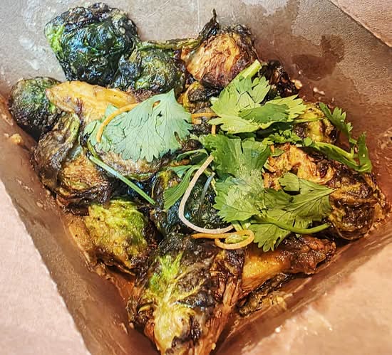 Salted Egg Yolk Brussel Sprout