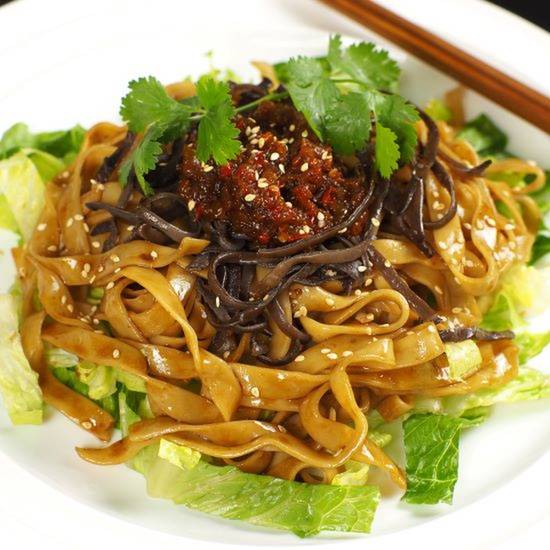 ZhaCai Pan Mee Tossed Noodle