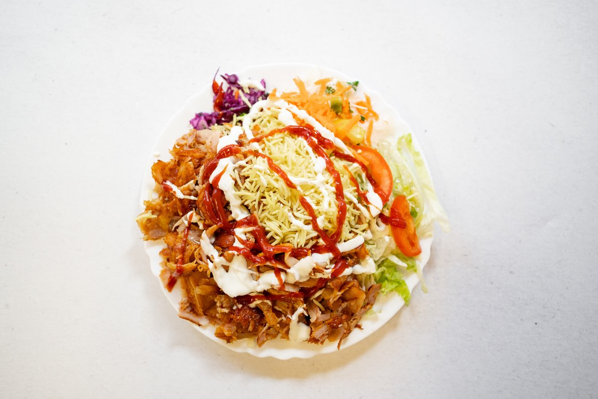 Kebab talíř se salátem
