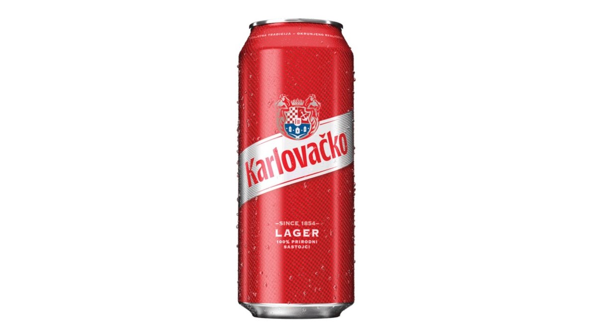 Karlovačko pivo limenka 0,5 l