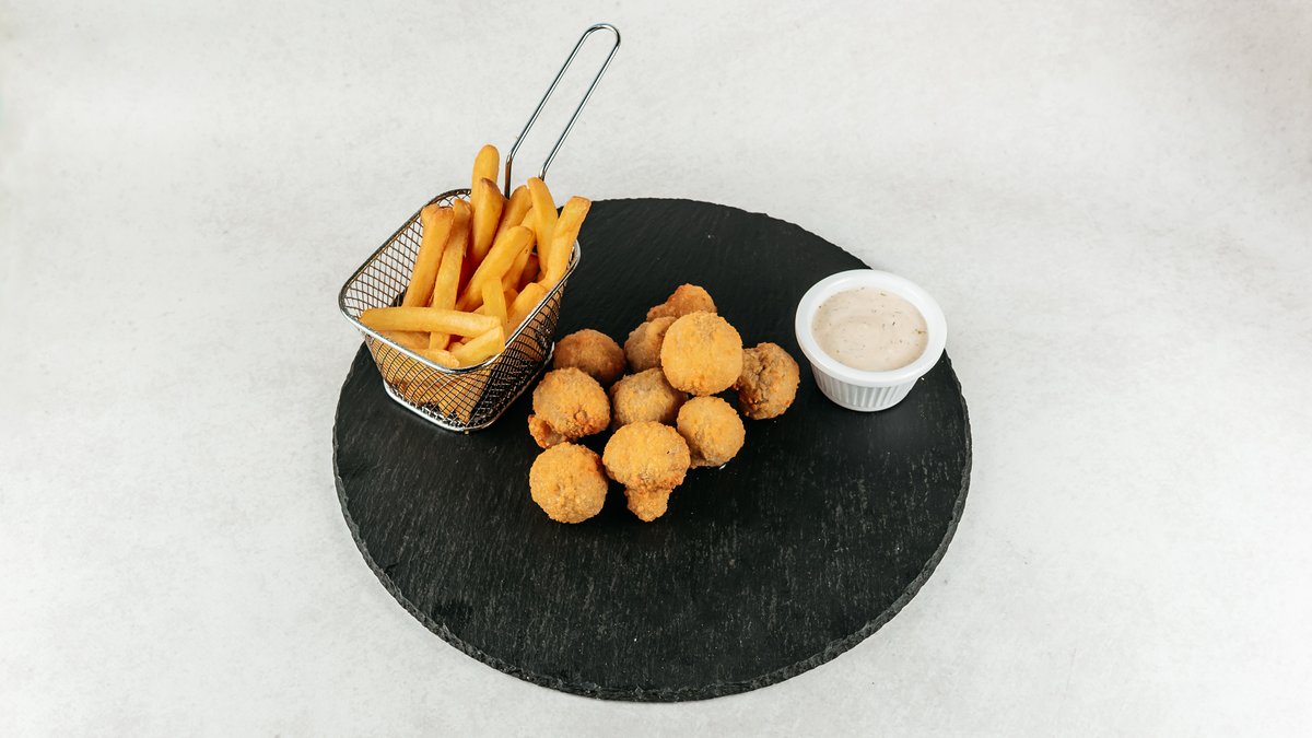 Panirani šampinjoni - 180g +GRATIS pomfrit 🍟