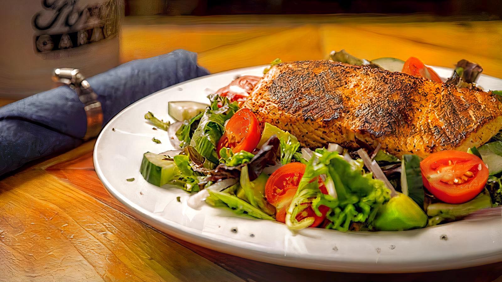 Blackened Salmon Salad