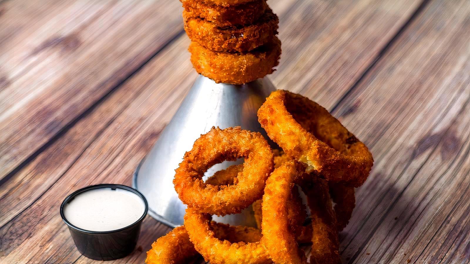 Giant Funnel Tower of Jumbo Piston Onion Rings