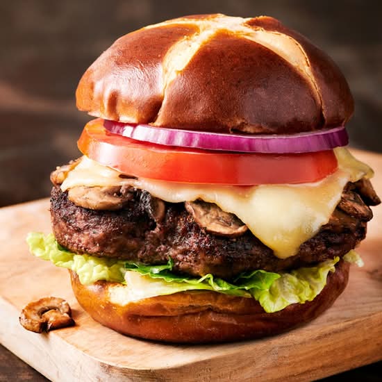 Mushroom Swiss Burger