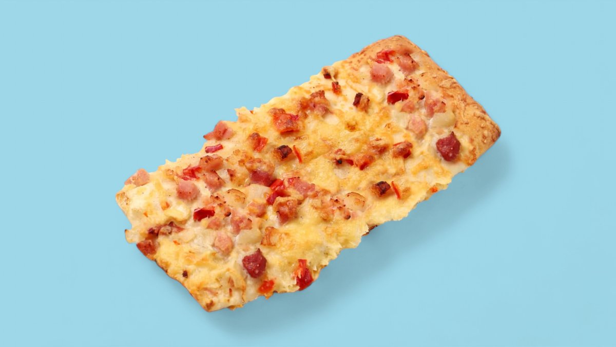 Baconös pizzaszelet
