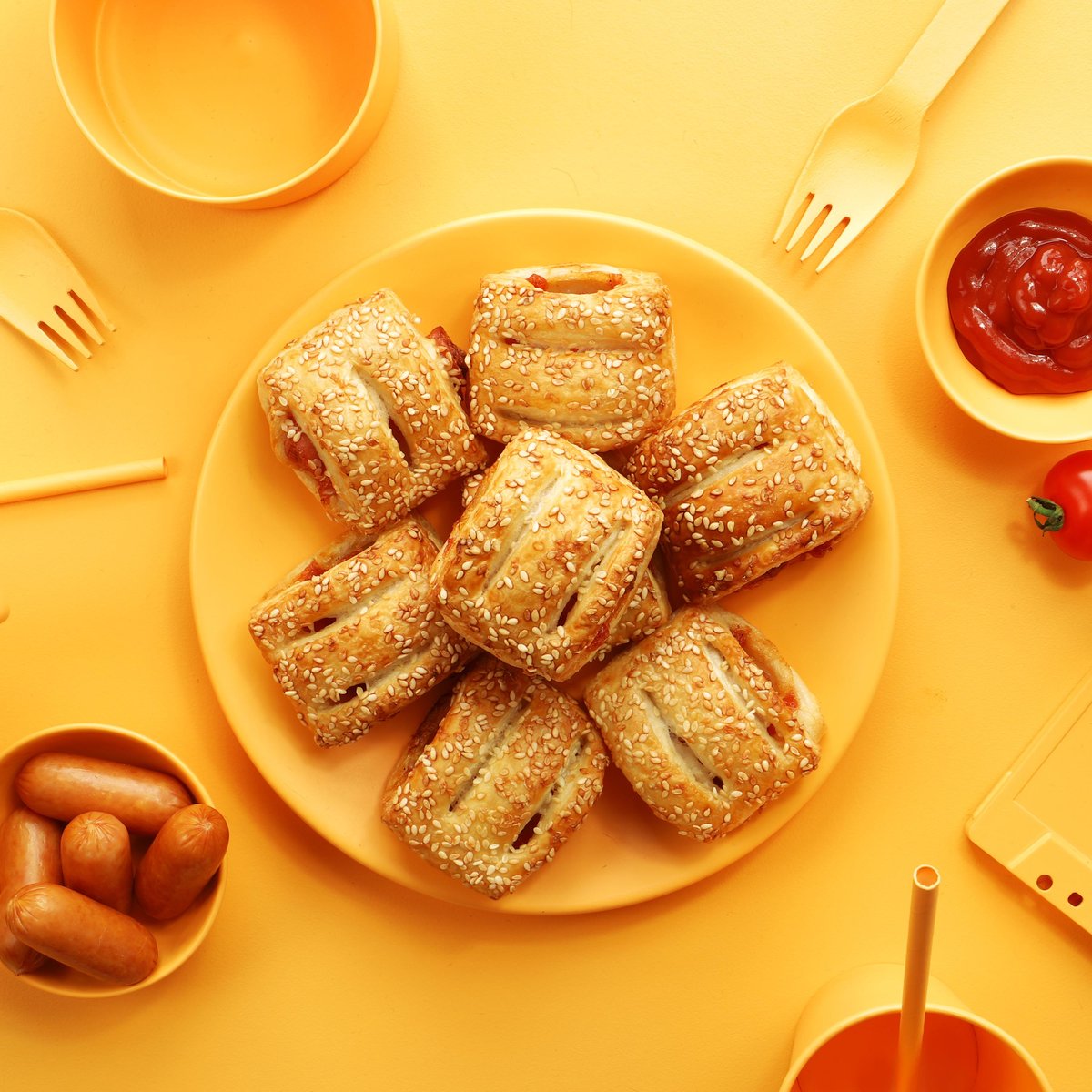 Ketchupos mini hot-dog (10 dkg)