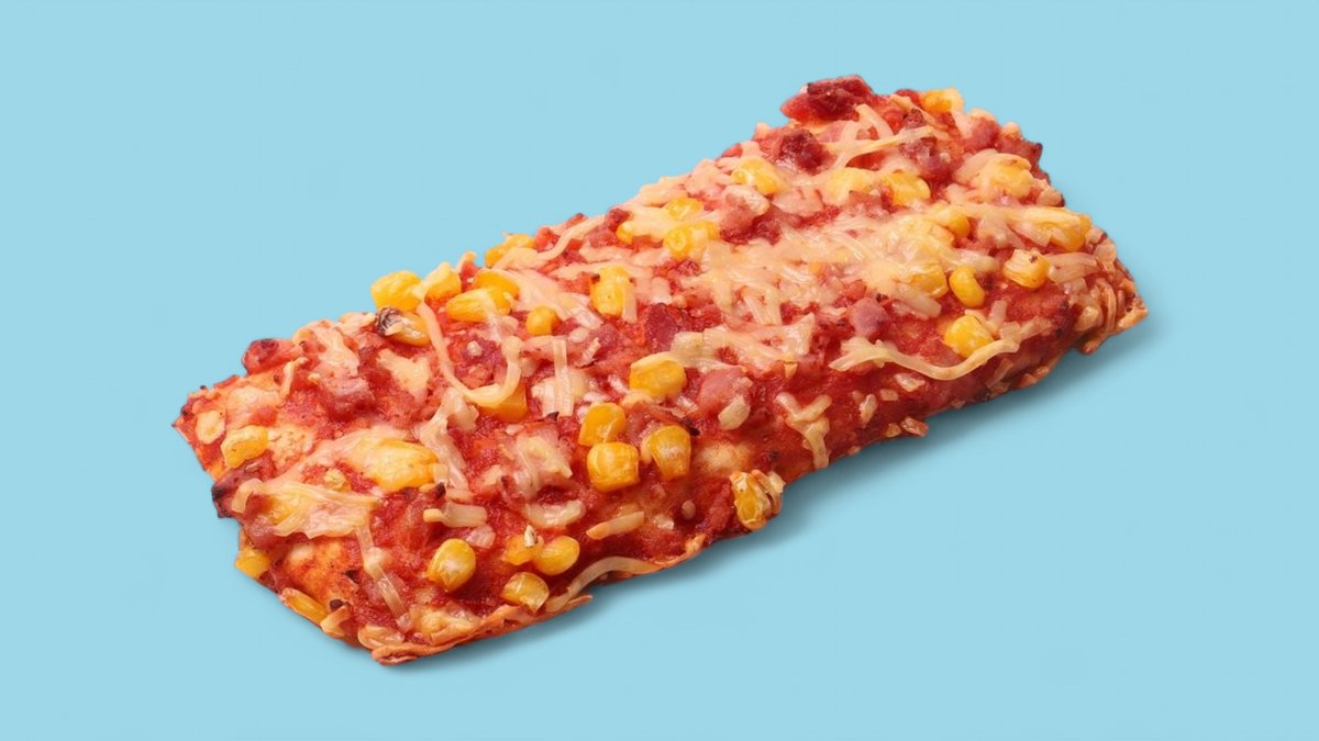 Sonkás-kukoricás pizzaszelet