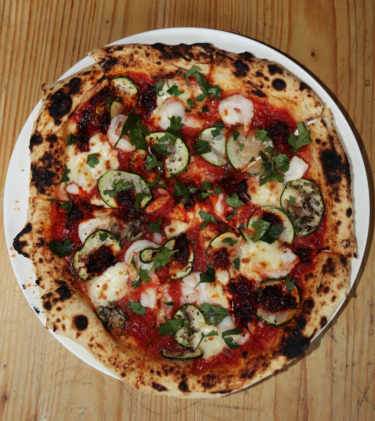 Pizza gambero piccante