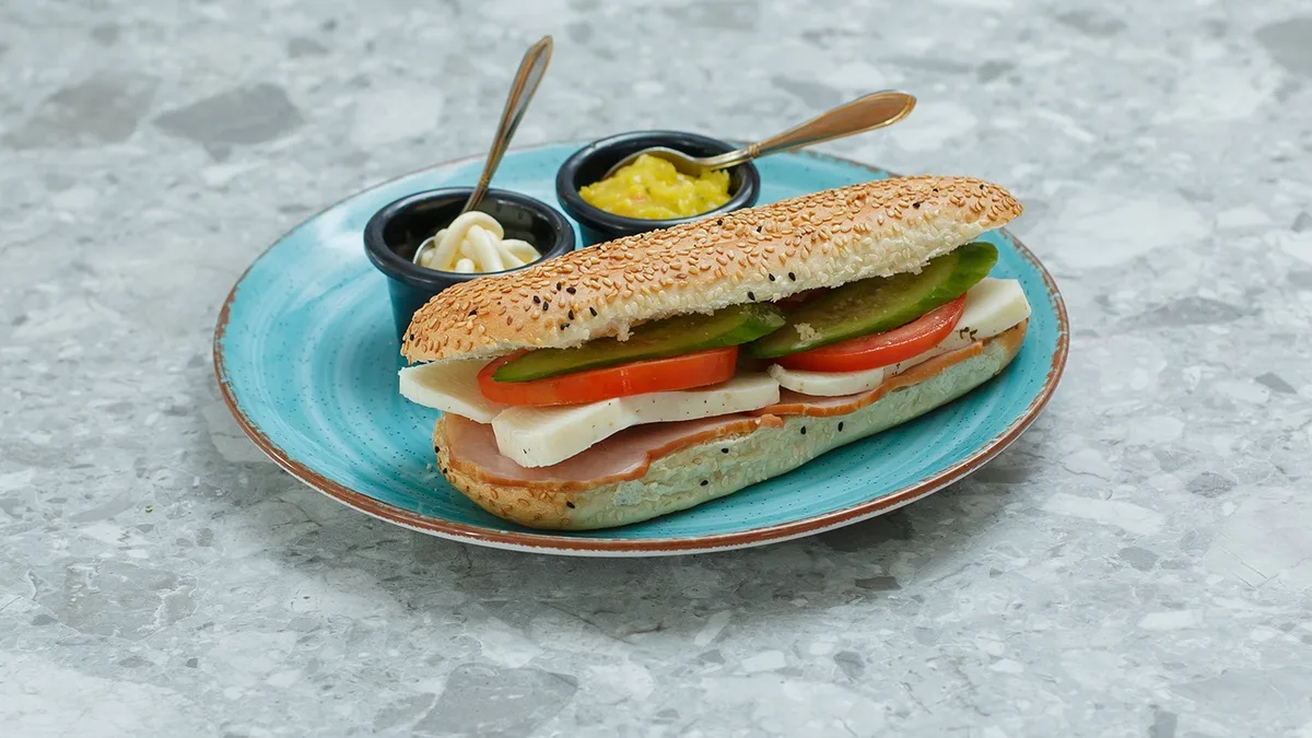 Lountza and Halloumi Sandwich