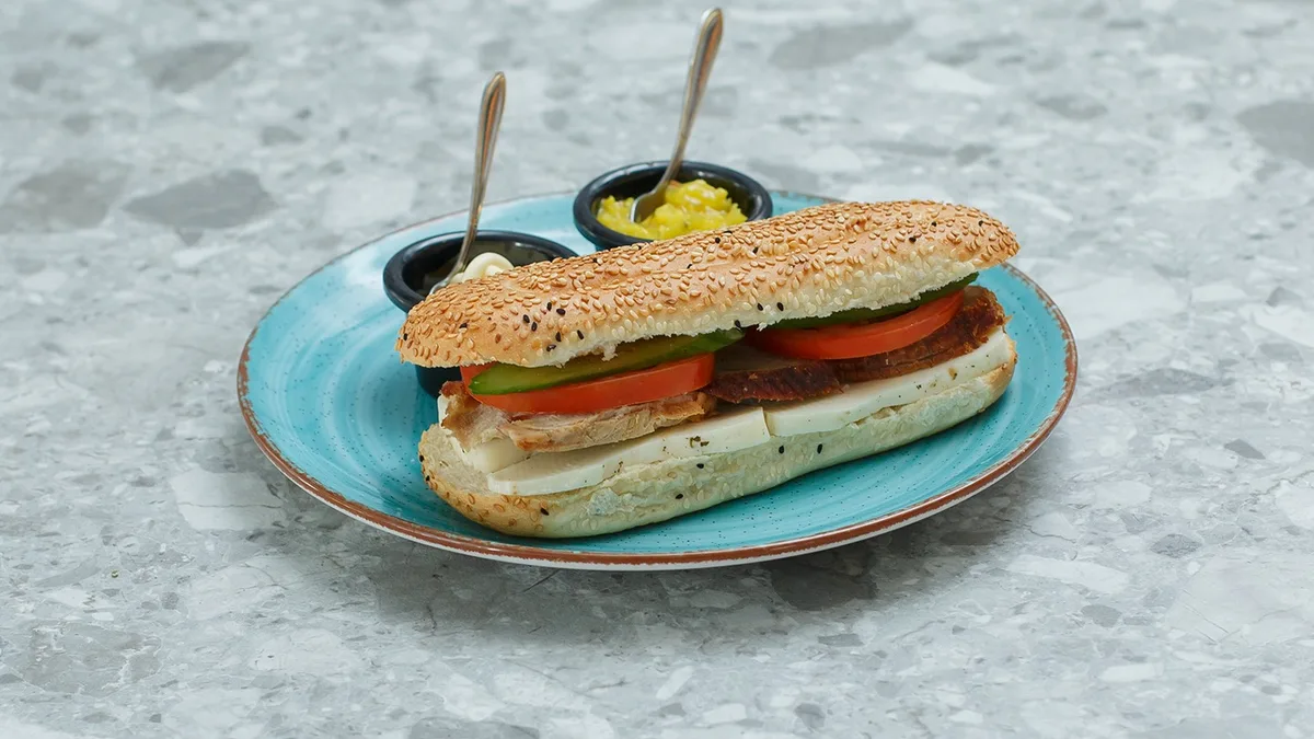 Roast and Halloumi Sandwich