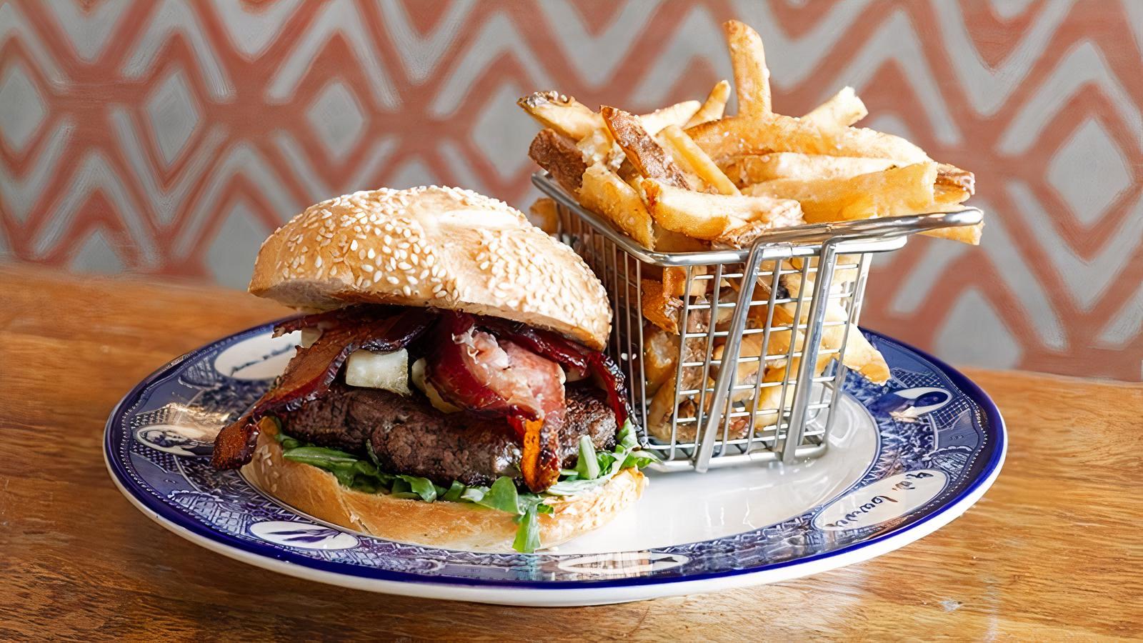 Blue Cheese Balsamic Bacon Burger