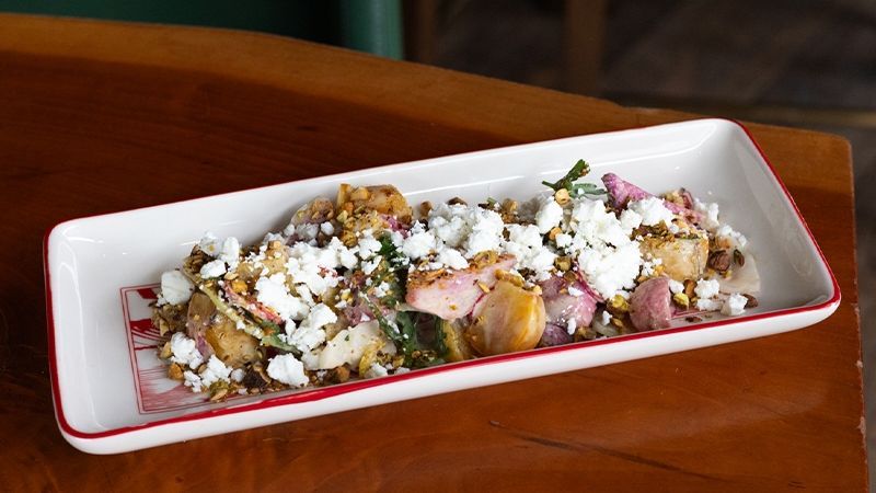 Large Roasted Golden Beets and Radish Medley