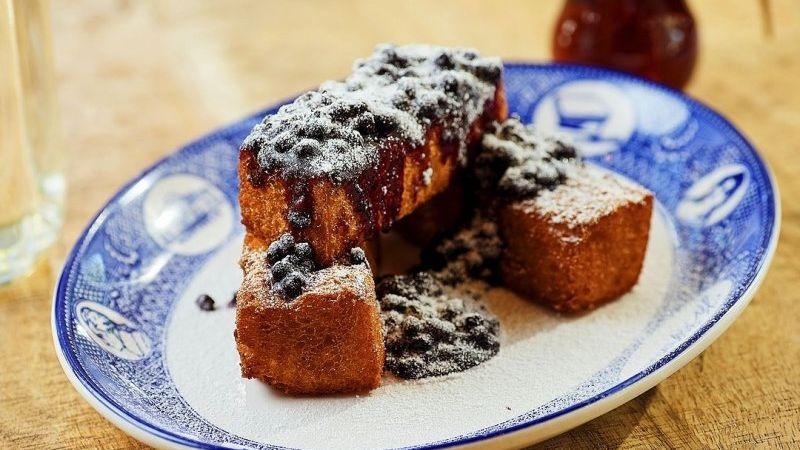 Maine Blueberry Compote Classic Brioche French Toast