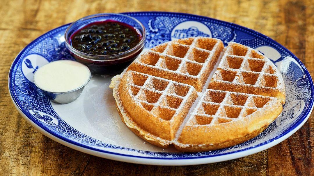 Maine Blueberry Compote Waffle