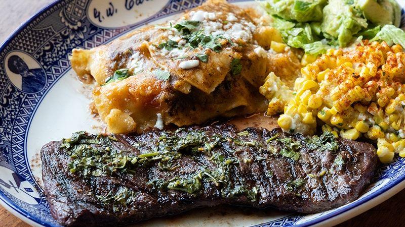 Steak and Enchiladas