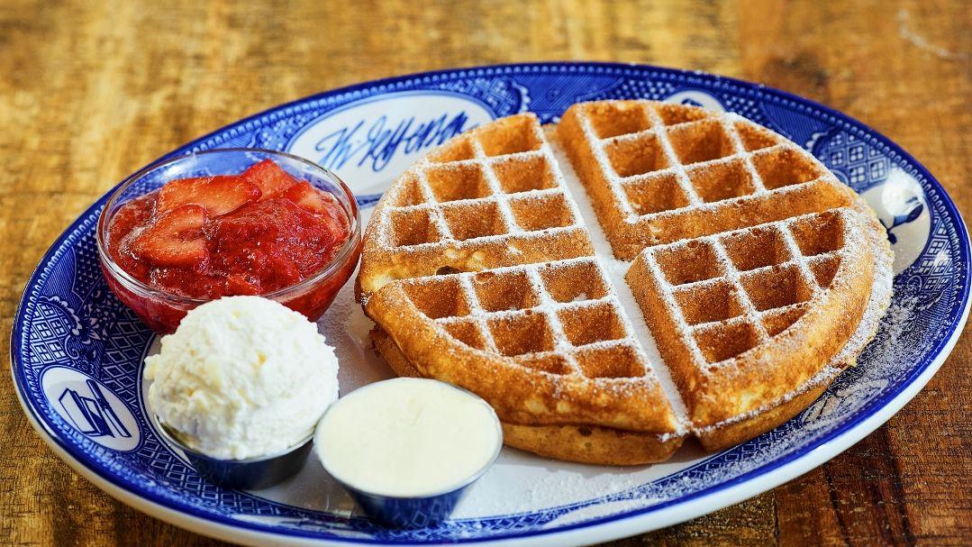 Strawberries and Cream Waffle
