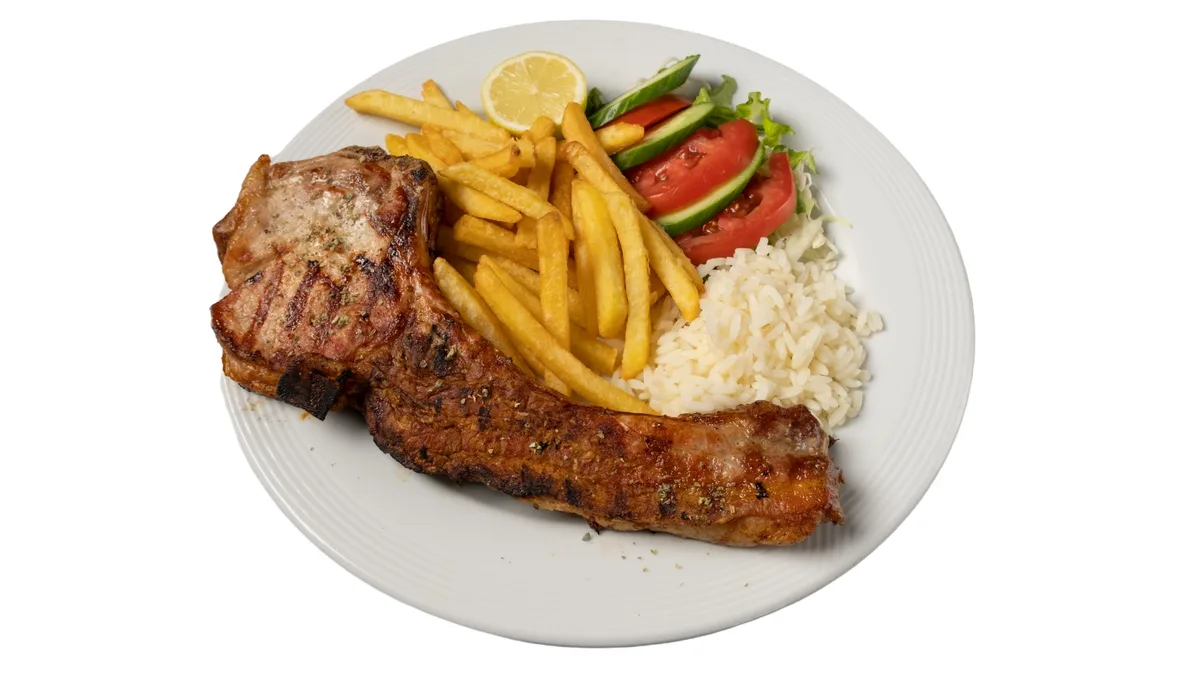 Grilled Pork Chop Meal