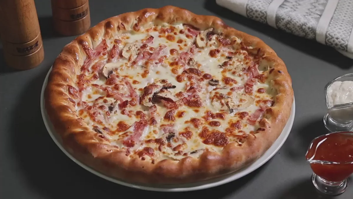 Pizza carbonara