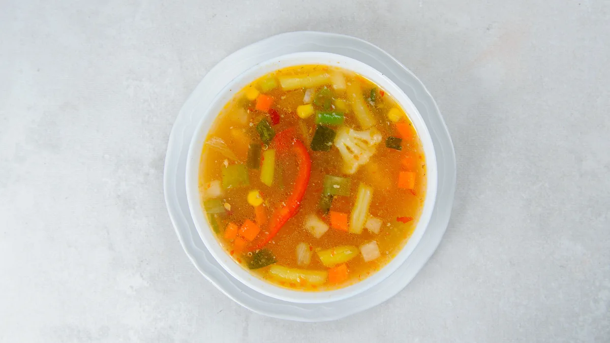 Hot and sour veg soup