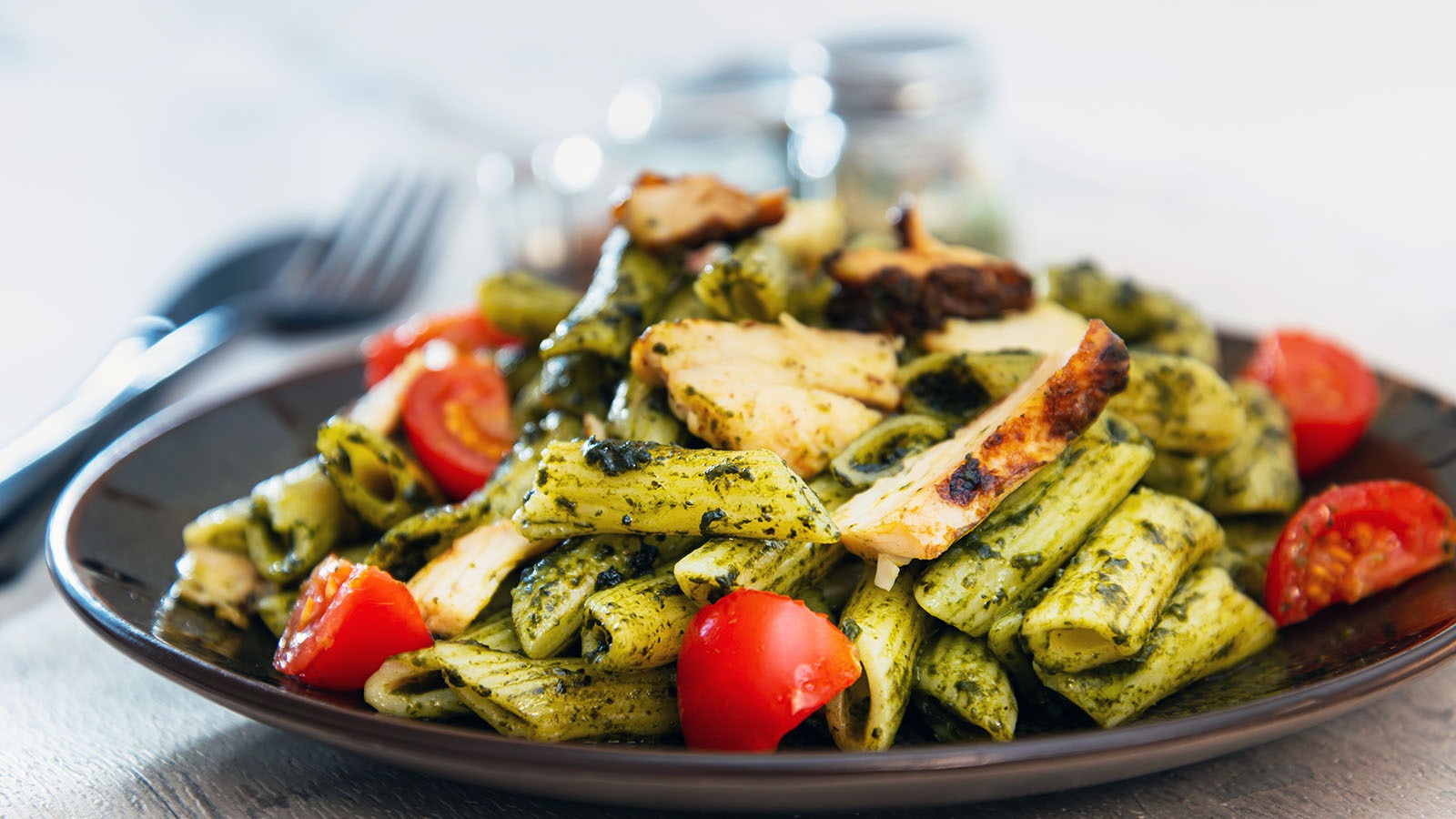 Penne Pesto with Chicken