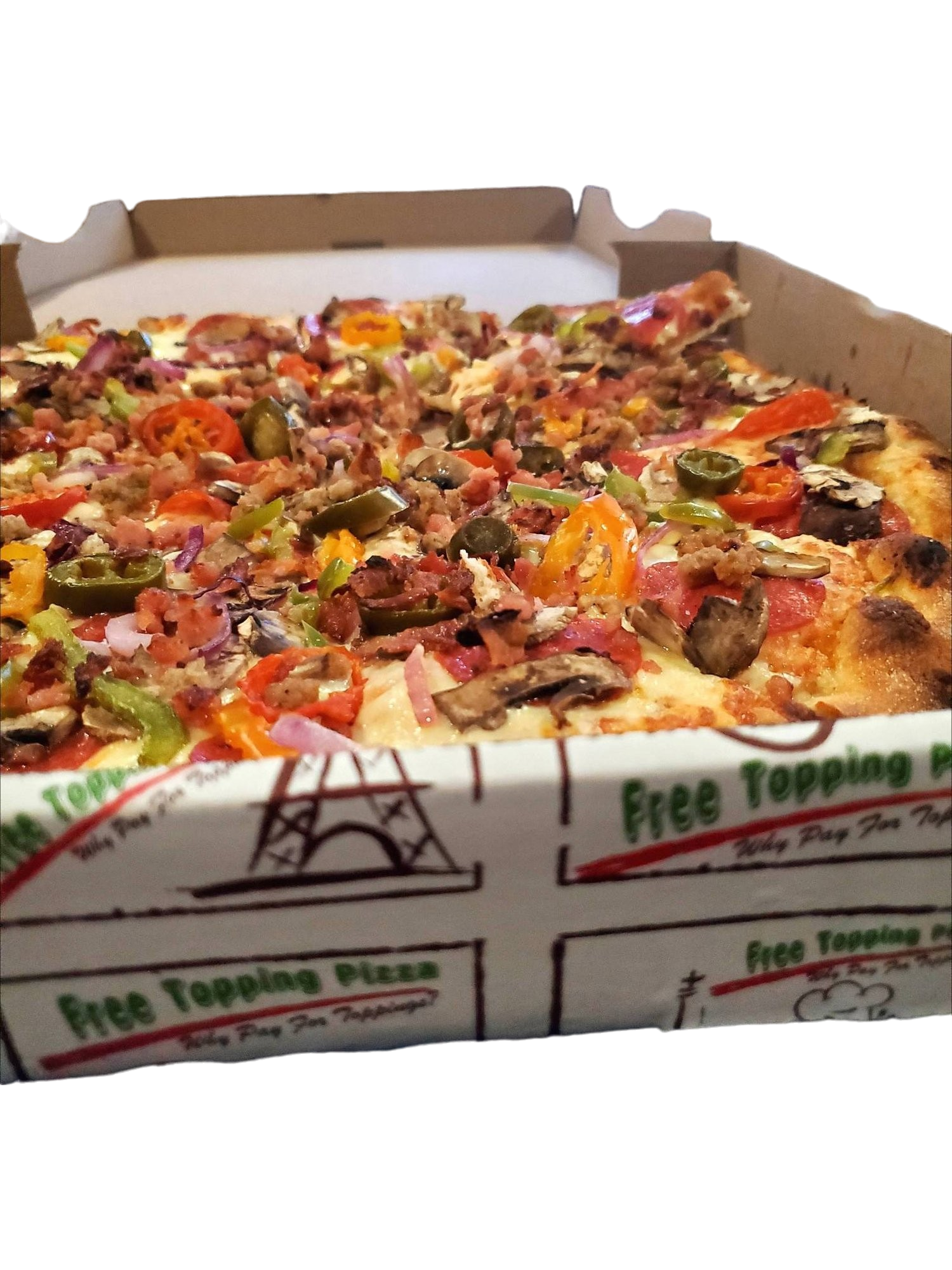 X-Large Unlimited Free Toppings Pizza