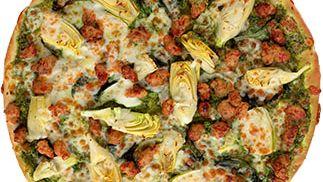 Chicken Sausage, Artichoke and Pesto Pizza X-Large