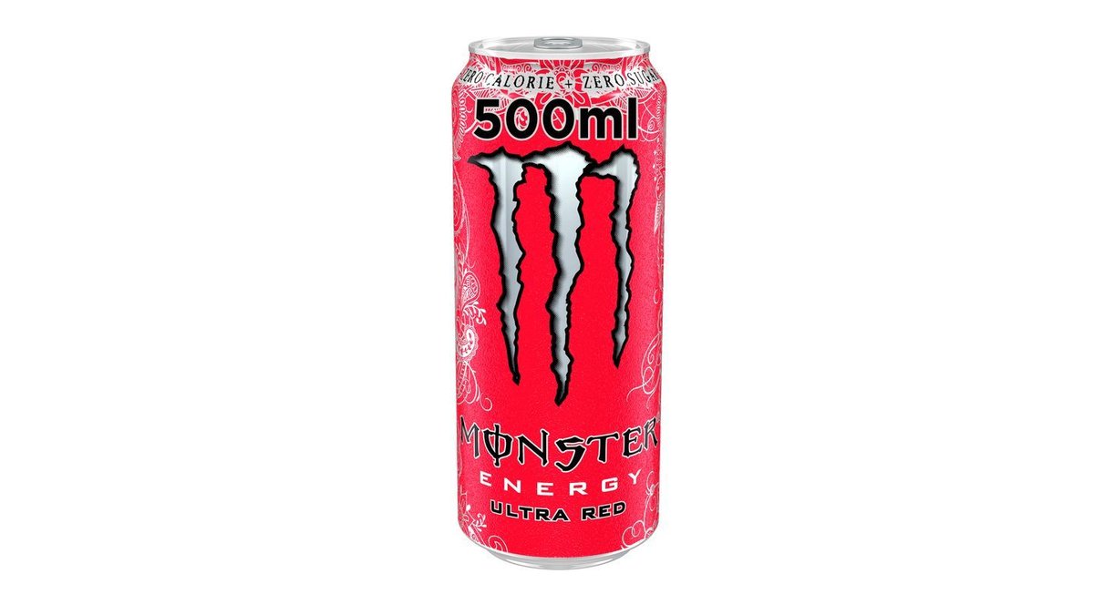 Monster Κόκκινο - Ultra Red Zero 0.5 l