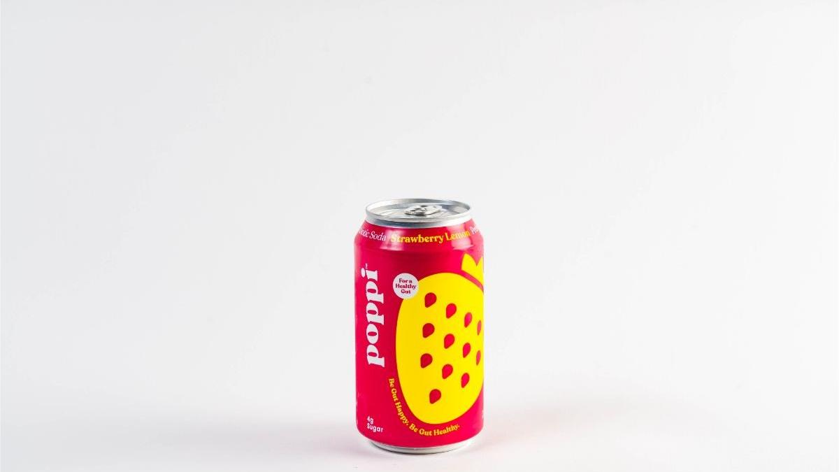 Poppi Strawberry Lemon Prebiotic Soda