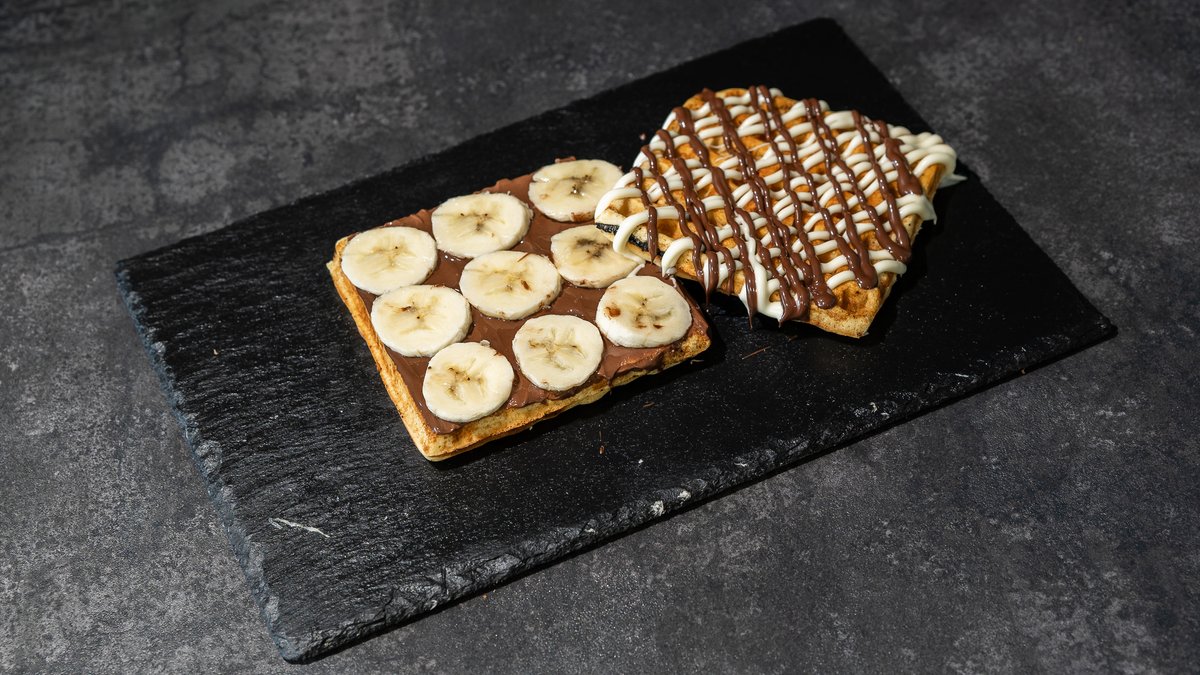 Wafe cu nutella și banane
