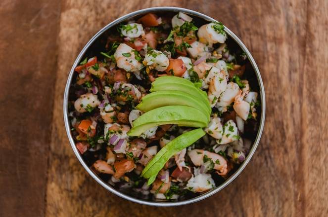 Shrimp Ceviche Tostada
