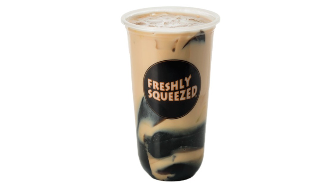 Earl Grey Grass Jelly and Tapioca