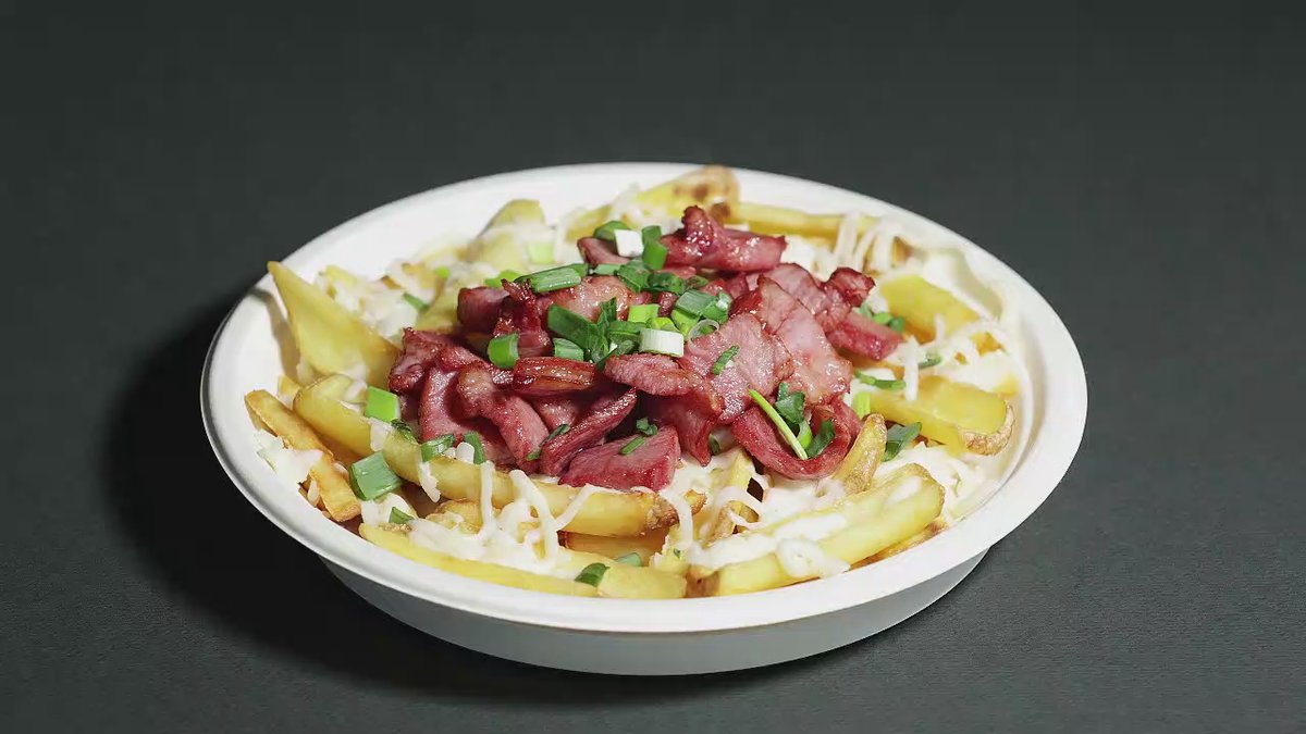 Cheesy fries bacon box