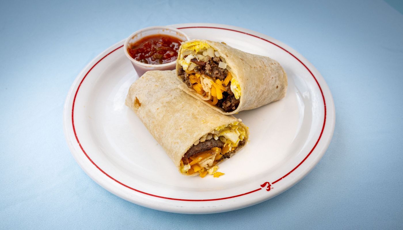 Bacon and Sausage Burrito
