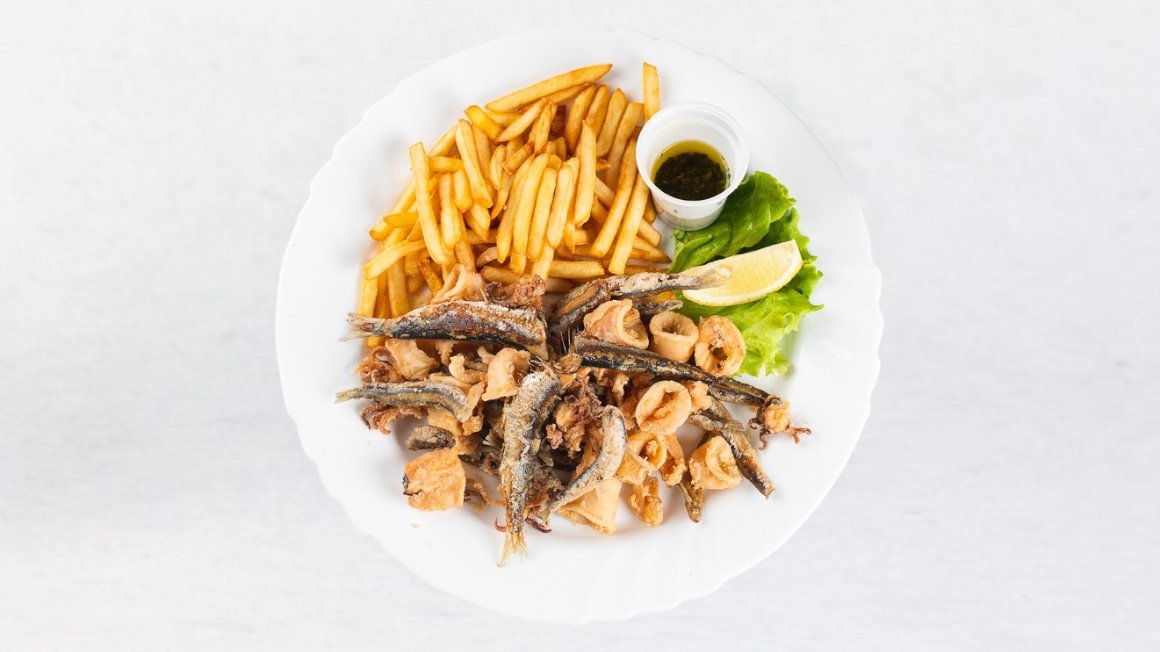 Mix rib in pomfri