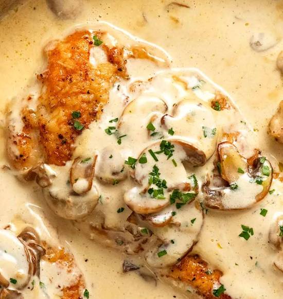 Chicken Breast in Creamy Mushroom Sauce