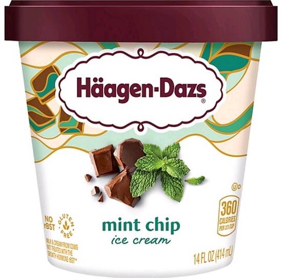 Häagen-Dazs Mint Chip Ice Cream (14 ounce)