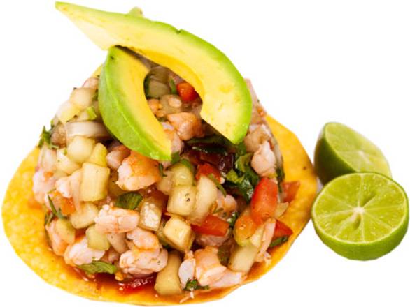 Cured Shrimp Tostada
