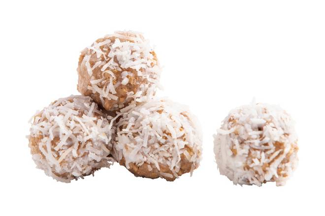 Vanilla Whey Protein Bites with Coconut Flakes