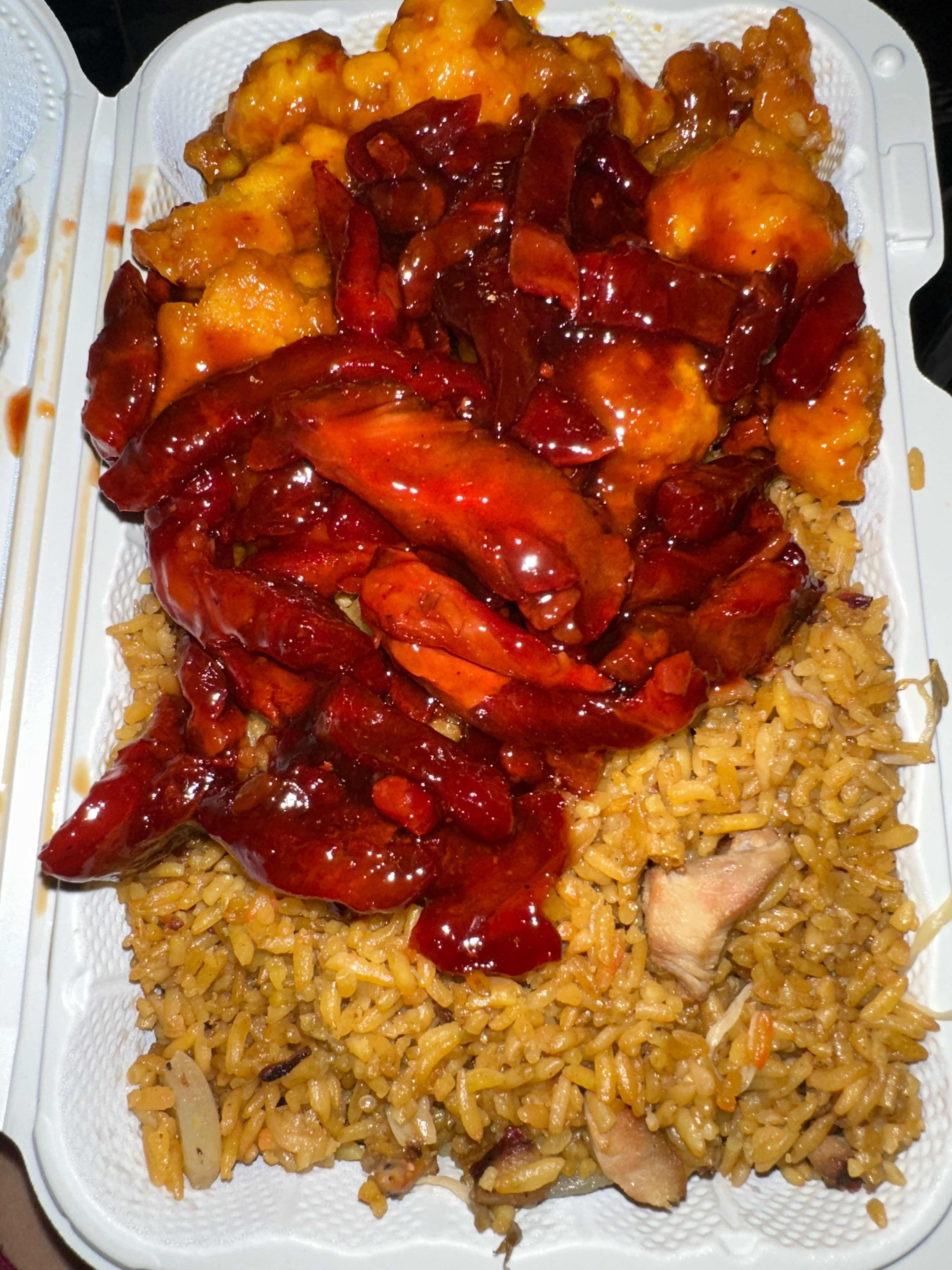 L30. General Tso's Chicken and Boneless Spare Ribs