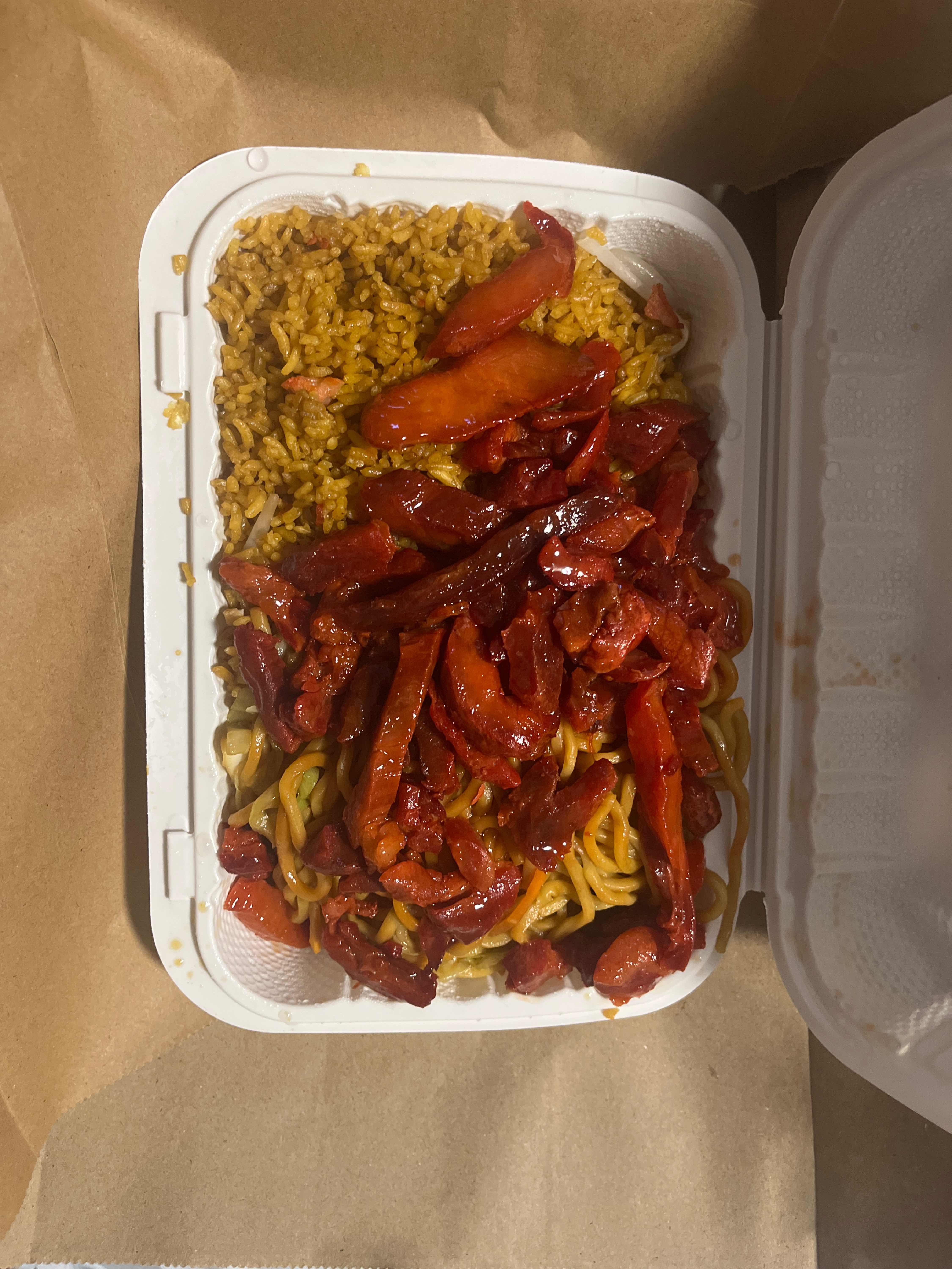 L36.  Pork Lo Mein and Boneless Spare Ribs