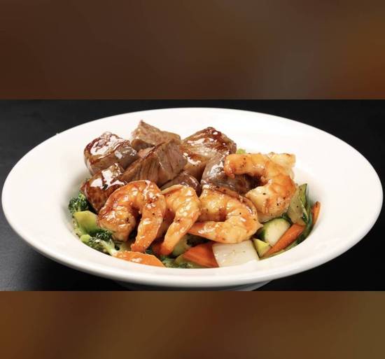 Steak Chicken and Shrimp