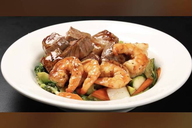 Teppanyaki Steak and Shrimp
