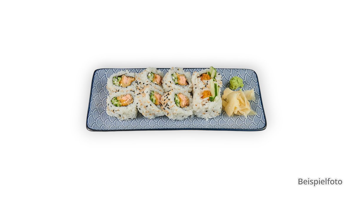 53. Ebi Tempura Rucola Inside Out Roll