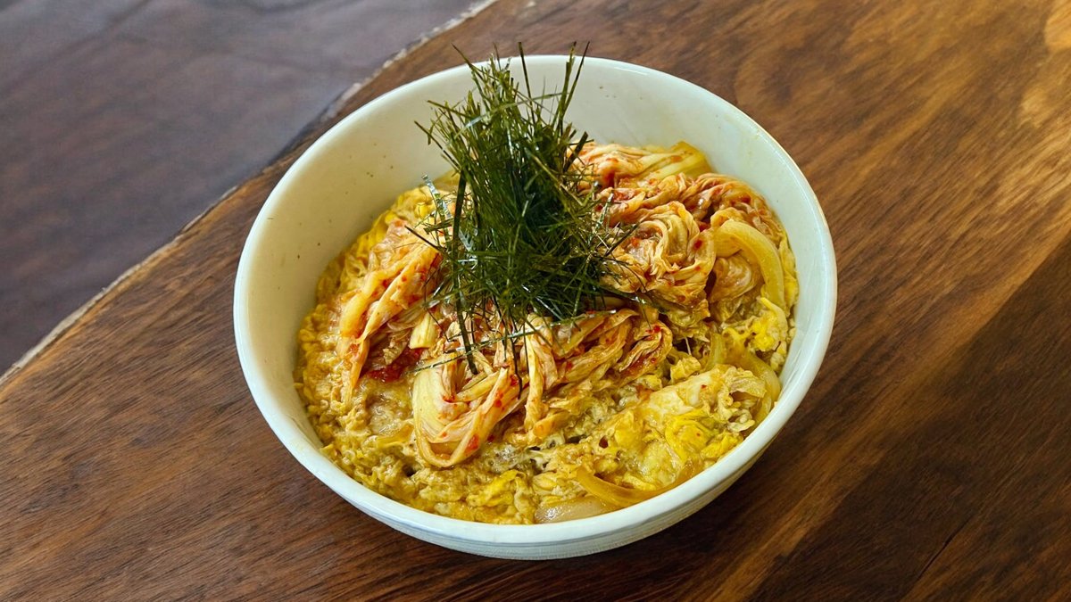 Kimchi Chicken Katsu Don